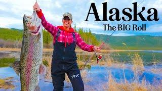 Wild Alaskan Rainbow Trout over Open fire {Catch Clean Cook} Driving through Destruction Bay