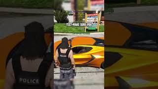 Fake Cop Steals Super Cars in GTA RP.. #shorts