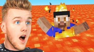 Minecraft But The FLOOR IS LAVA