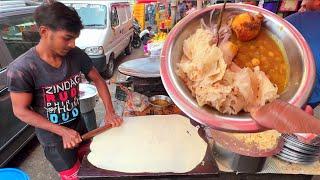 Kolkatas Famous PITAI PARATHA Rs.14- Only  Early Morning Breakfast Of India  Kolkata Street Food