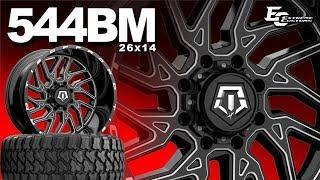 26x14 TIS 544BM wheels  37x13.5R26 Fury Country Hunter MT Tires