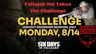 Marine RaiderFallujah Vet Plays Six Days In Fallujah Challenge Day 1