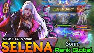 Selena S.T.U.N New Skin MVP Gameplay - Top Global Selena by Sonn. - MLBB