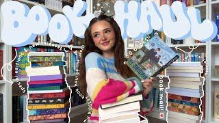 my BIGGEST book unboxing haul EVER ⭐️ 50+ BOOKS