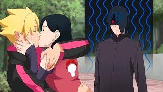 Boruto and Sarada Kiss  Lovestories Of Naruto Anime