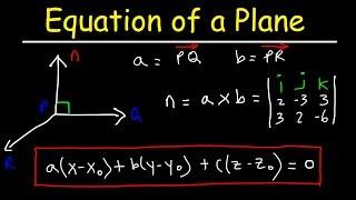 How To Find The Equation of a Plane Given Three Points