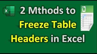 Unveiling Table Secrets Freeze Your Headers in Excel Like a Pro - 2 Methods