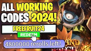 *NEW* ALL WORKING CODES FOR GRAND PIECE ONLINE IN 2024 ROBLOX GRAND PIECE ONLINE CODES
