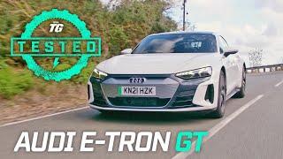 Audi e-tron GT Review 0-60mph ¼ Mile Tech Ride Handling  Top Gear Tested