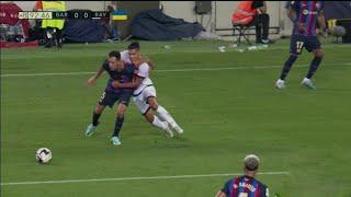 Sergio Busquets red card vs Royo Vallencano  Barcelona vs RV  0-0  2022