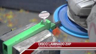 Recorte de respaldo plástico en discos laminados  TENAZIT  Austromex