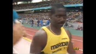 Calvin  Smith  vs  Ben  Johnson Meeting  in  Colonia  21 -Aug -1988  Slow  Motion 