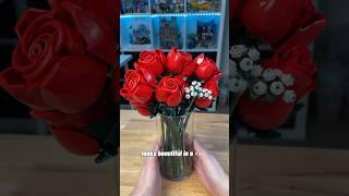These beautiful roses are made out of LEGO?  #lego #rlfm #10328 #gifted #shorts #legosets