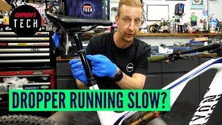 How To Service A Slow MTB Dropper Post  Mountain Bike Maintenance