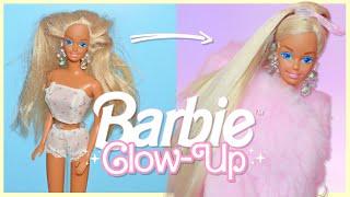 90s Thrifted Barbie Doll Glow-Up  Restoration Sun Jewel Barbie 1993