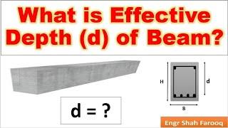 What is Effective Depth d of Beam?  How to find Effective Depth d of a Beam  RCC Design