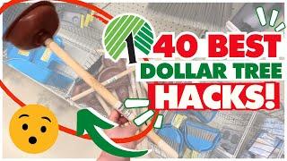 40 BEST KEPT SECRET Dollar Tree Hacks you MUST TRY in 2024  Organizing Cleaning DIY & Decor