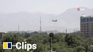 Helicopters fly over Kabul to ferry diplomats after Taliban reaches Afghan capital