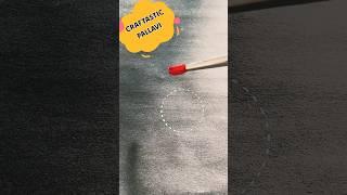 Make a Perfect Circle Using Paint Brush  #shorts #acrylicpainting #tricks #ytshorts