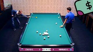 Коммерция RUS vs KAZ Сталев - Чимбаев. Бильярд Легенда 2016. Billiards.