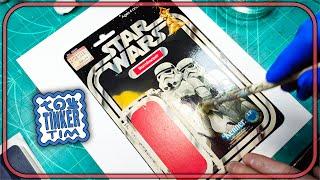 Fixing Tears Tape And Yellowing Restoring Card Backs Kenner Vintage Star Wars Original 12