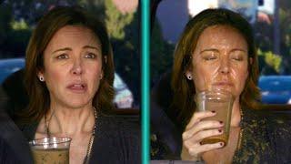 Christa Miller Gunged  Drink splashed in face