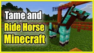 How to TAME and RIDE a Horse in Minecraft New Method