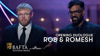 BAFTA hosts Rob & Romesh deliver a hilarious opening duologue  BAFTA TV Awards 2023