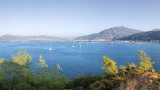 Средиземноморье . Набережная Фетхие. Турция. Mediterranean coast.  Fethiye embankment.  Türkiye.