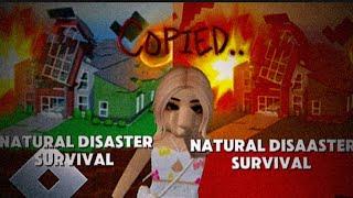 I TRIED TO PLAY A GAME AND IT IS COPIED… Natural disaster survival rip off on Roblox