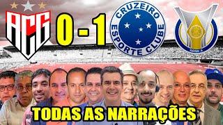Todas as narrações - Atlético-GO 0 x 1 Cruzeiro  Brasileirão 2024