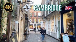 Cambridge UK  Walking Tour February 16 2024 4K HD