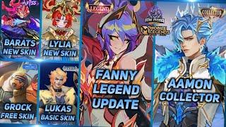 FANNY NEW SKIN LEGEND AAMON COLLECTOR BARATS SKIN ABYYS KAGURA FREE SKIN - MLBB UPCOMING SKIN