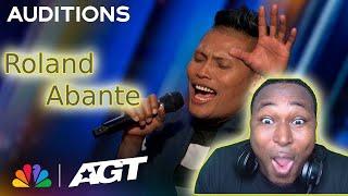 Roland Abantes INCREDIBLE VOICE  Auditions  AGT 2023 First Time Reaction You wont believe 