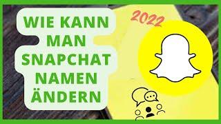 wie kann man snapchat namen ändern