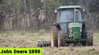 The John Deere 2850 tractor is a powerful machine designed for agricultural work
