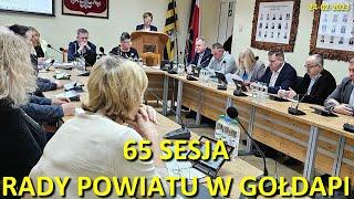 65 sesja Rady Powiatu w Gołdapi - 24 lutego 2023