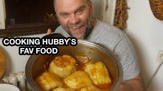 COOKING HUBBYS FAV FOOD PUNJENA PAPRIKASTUFFEDB PEPPERS SERBIAN FOODTANGKHUL VLOG