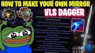 HOW TO CRAFT YOUR OWN MIRROR VLS 12 LINK DAGGER UNDER 150 DIVINES  Path of Exile 3.25 