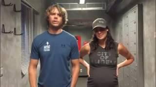 22 push-up challenge Eric Christian Olsen and Daniela Ruah