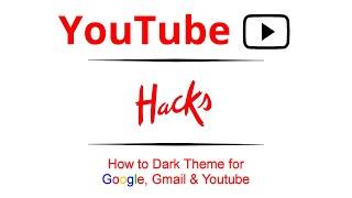 How to Turn onoff Dark Theme Mode on Google Gmail & Youtube