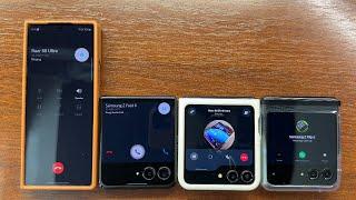 Samsung Z Fold 6 vs Moto Razr 50U + Samsung Z Flip 5 vs Razr 40U Zangi vs WhatsApp Incoming Calls