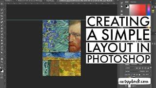 CREATING A SIMPLE LAYOUT IN PHOTOSHOP