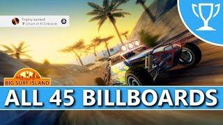 Burnout Paradise PS4 - Big Surf Island - All 45 Billboards Locations Trophy  Achievement Guide
