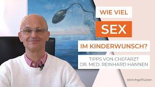 Wie viel Sex im Kinderwunsch?  Tipps von Chefarzt Dr. med. Reinhard Hannen ‍️ storchgeflüster.