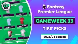 FPL GW33 TIPS PICKS  Toney De Bruyne & Lewis  Gameweek 33  Fantasy Premier League 202324 Tips