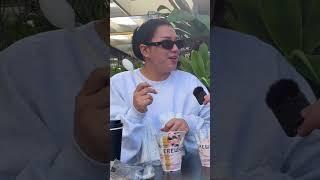 Hailey Bieber ice cream review with REMI CRUZ #shorts