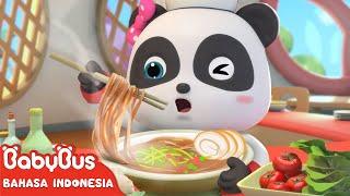 Panda Kecil Menjadi Koki Kecil Di Restoran Mie  Lagu Karir Anak  BabyBus Bahasa Indonesia