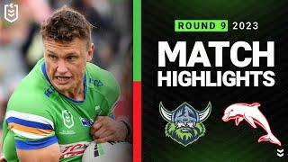 NRL 2023  Canberra Raiders v Dolphins  Match Highlights