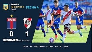 #TorneoBinance 2023  Fecha 4  resumen de Tigre - River